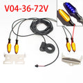 EBKE Electric Bicycle Ebike Turn Signal V04 12V or 36V 48V 52V 72V Waterproof Cable LED Flashing