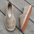 Mens Espadrilles Men Patchwork Slip on Summer Shoes Loafers Breathable Canvas Shoe Jute Wrapped Women Shoes Unisex