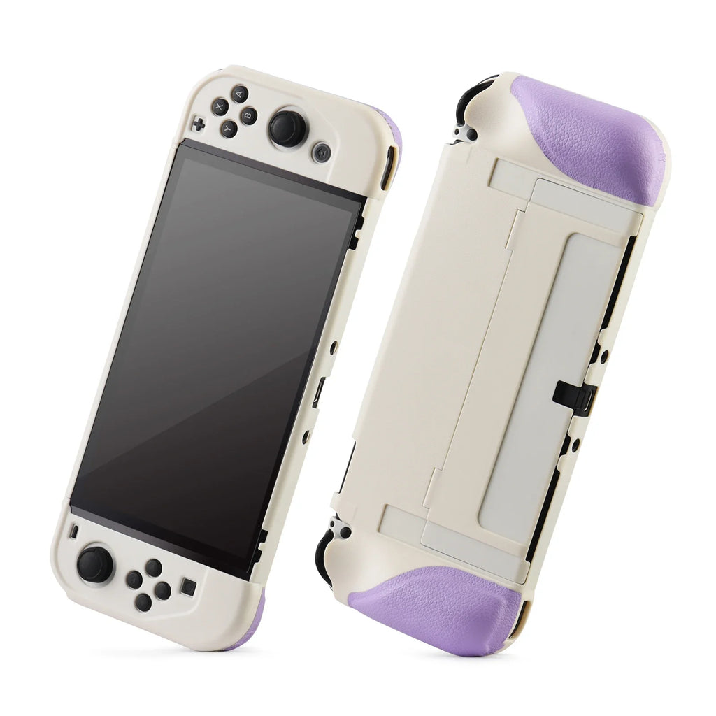 2023 New Switch OLED Case Game Console All-in-One Case Surface Silicone Oily Grip Color Clash