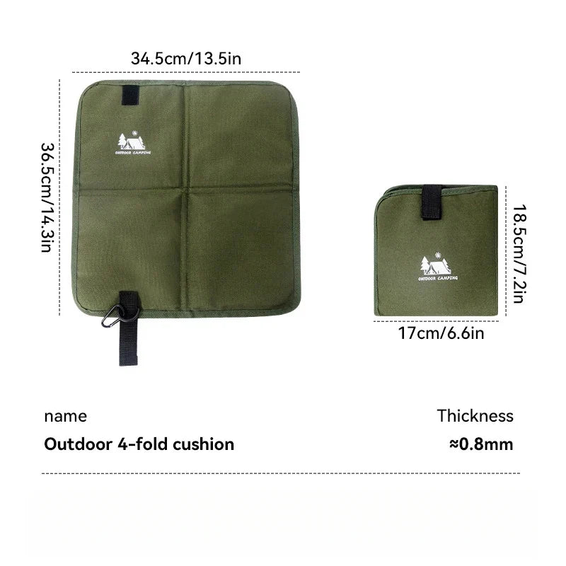 Camping Seat Pad Foldable Oxford Cloth Waterproof Moisture Proof Lightweight For Hiking Picnic Beach Fishing