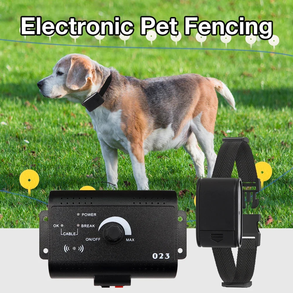 Upgraded Wireless Electric Dog Fence System Outdoor Dog Training Remote Control Beep Sound Shock Collar Electric Pet Fence