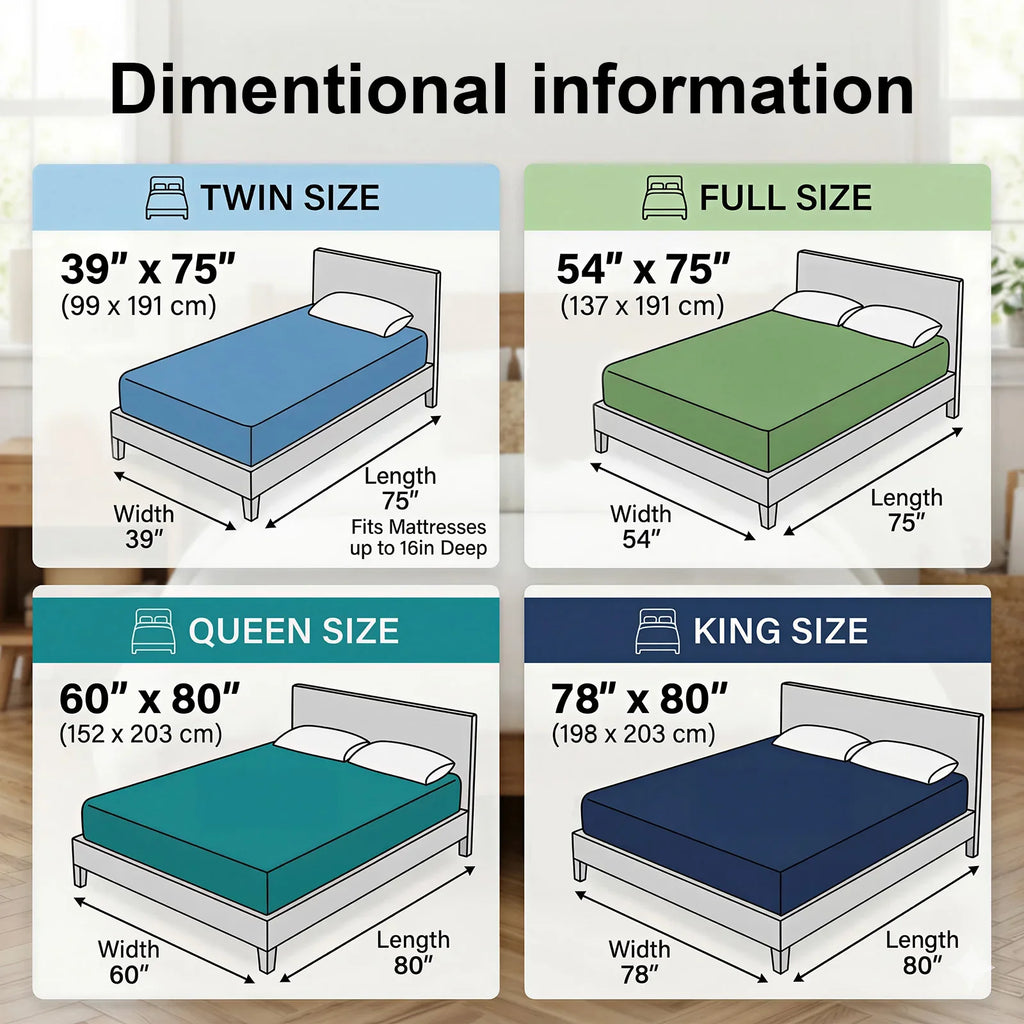 2Pcs,Buy One Selected Color Get One Random Free Quilted Waterproof Mattress Cover, Comfortable Stain & Wrinkle Resistant