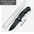 This multi-functional all-in-one folding knife is a portable tool for outdoor camping, hiking, survival, and household peeling