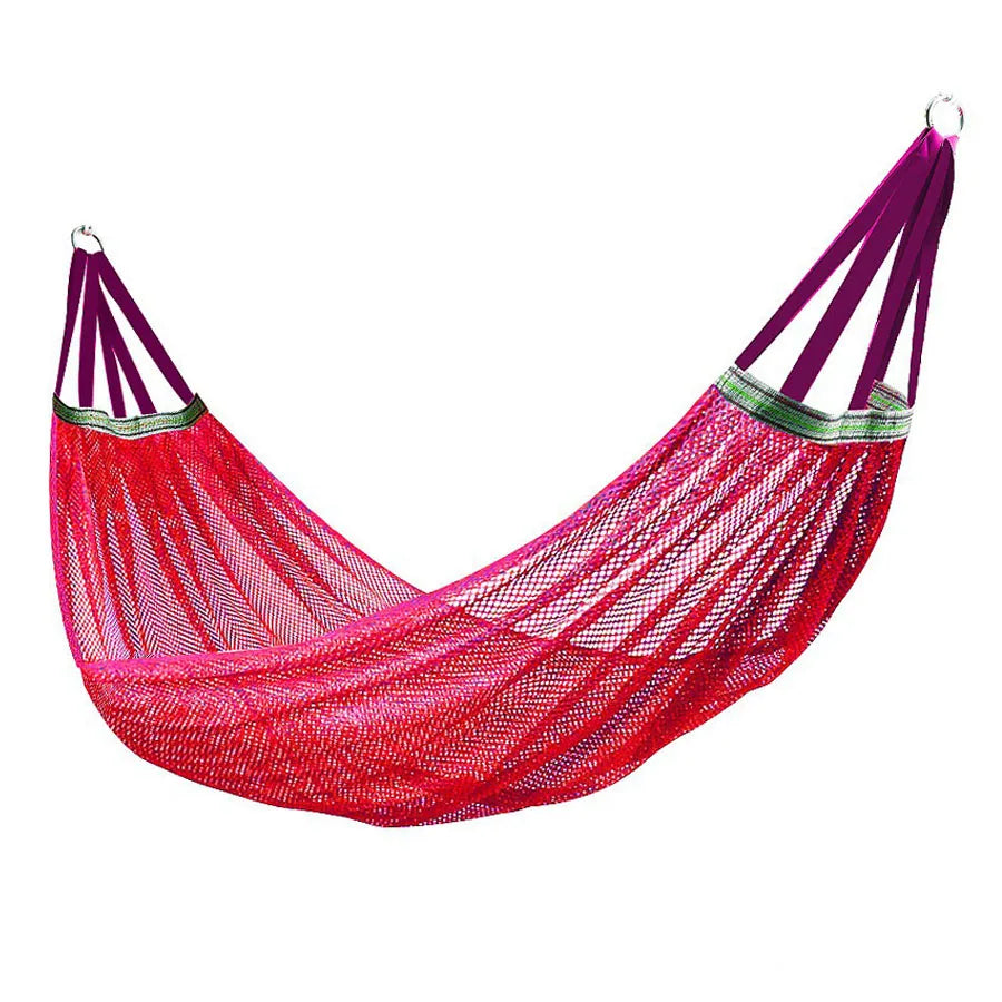 Outdoor Mesh Hammock Swing, Portable Camping Hammock, Lightweight Travel Gear for Outdoor Adventures