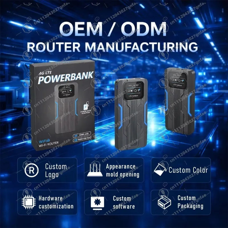 Router 4g 2.4G & 5.8G Portable Wifi Router WiFi6 WPS Car Pocket Wifi AP Mode, Tle Router for Portable Travel