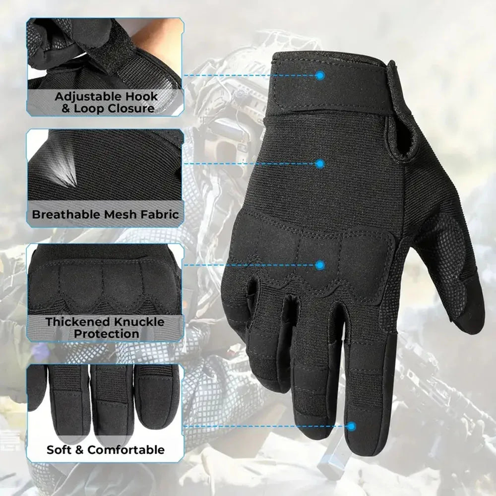 Tactical Gloves Full Finger for Men And Women Outdoor Mountaineering Cycling Wear-resistant Breathable Riding Gloves
