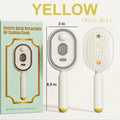 2026 Electric Steaming Hair Straightener Brush Electric Spray Air Cushion Massage Hair Brush Rechargeable Detangling Steam Brush