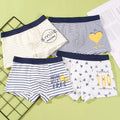 Kid Flat Angle Underwear 4pcs Boys Underwear 2-14 Year Old Student Cartoon Underwear Pure Cotton Children Underwear