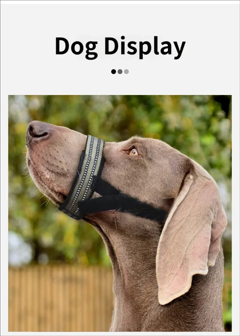 Tactical Outdoor Dog Muzzle for Large Dogs Bite Proof Anti Bark Pet Anti-barking dog tactical muzzle; anti-ingestion dog muzzle