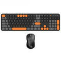 Wireless Keyboard Mouse Set High-Looking Girl Silent Office retro Cute Pink