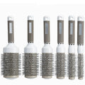 6 Size Ceramic Ion Hair Brush Nano Hairbrush Thermal Ceramic Ion Round Comb Hairdressing Hair Salon Styling Drying Curling