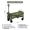 Large Capacity Collapsible Folding Utility Beach Wagon Cart Heavy Duty Fold Wagon Outdoor Trolley Portable Camping Cart