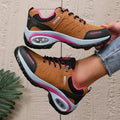 Fashionable Women's Black Genuine Leather Sports Shoes  Breathable and Comfortable Sports Shoes Suitable for Daily Use Exercise