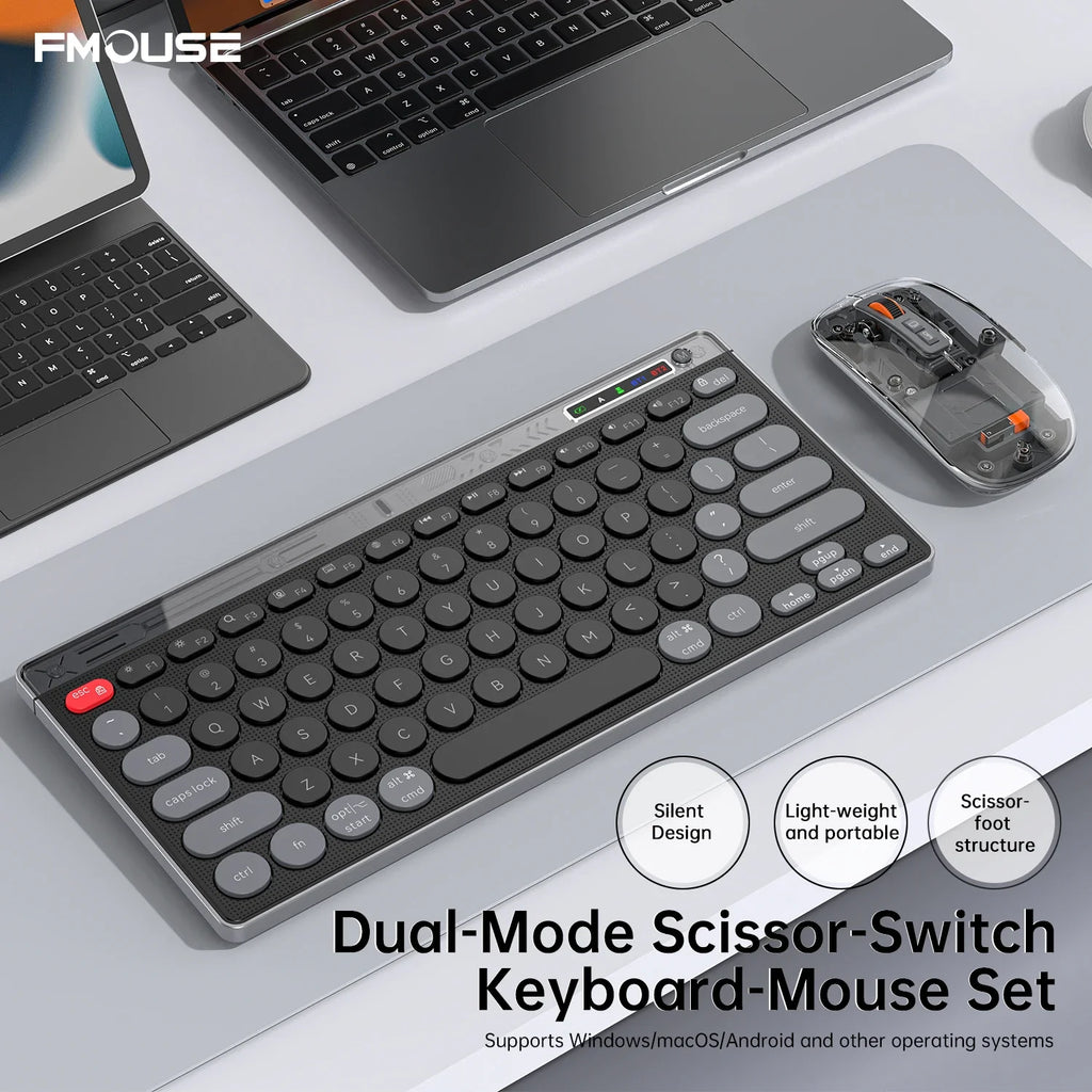 Bluetooth Wireless Keyboard Mouse Set Laptop Silent Button Charging Portable Mini Wireless Keyboard Office Typing