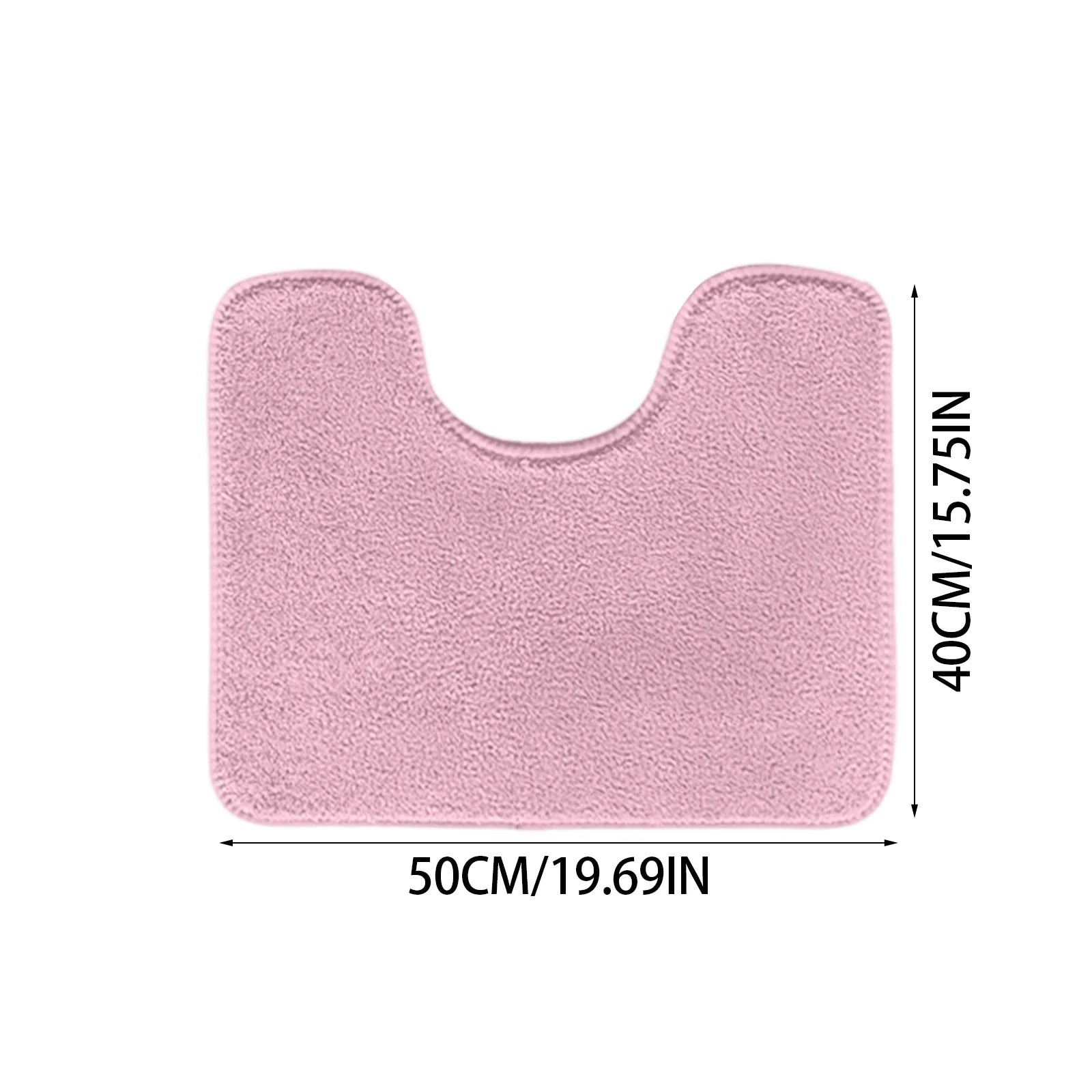 U-Shaped Toilet Mat Bathroom Mat Bathroom Carpet Bathroom Carpet Memory Foam Bath Mat Anti-Skid Super Absorbent