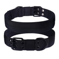 Tactical Dog Collar, Heavy Duty Nylon Dog Collar with Double Buckle, Adjustable Military Dog Collar for Medium Large Dogs