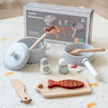 Children's Simulation Kitchen Toys, Early Education Educational Toys, Wooden Simulation Pots and Pans, Food, Role-Play Chef