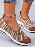 Spring new women's sports shoes, fashionable, breathable, lightweight, non-slip, wear-resistant, casual sports shoes, flat shoes