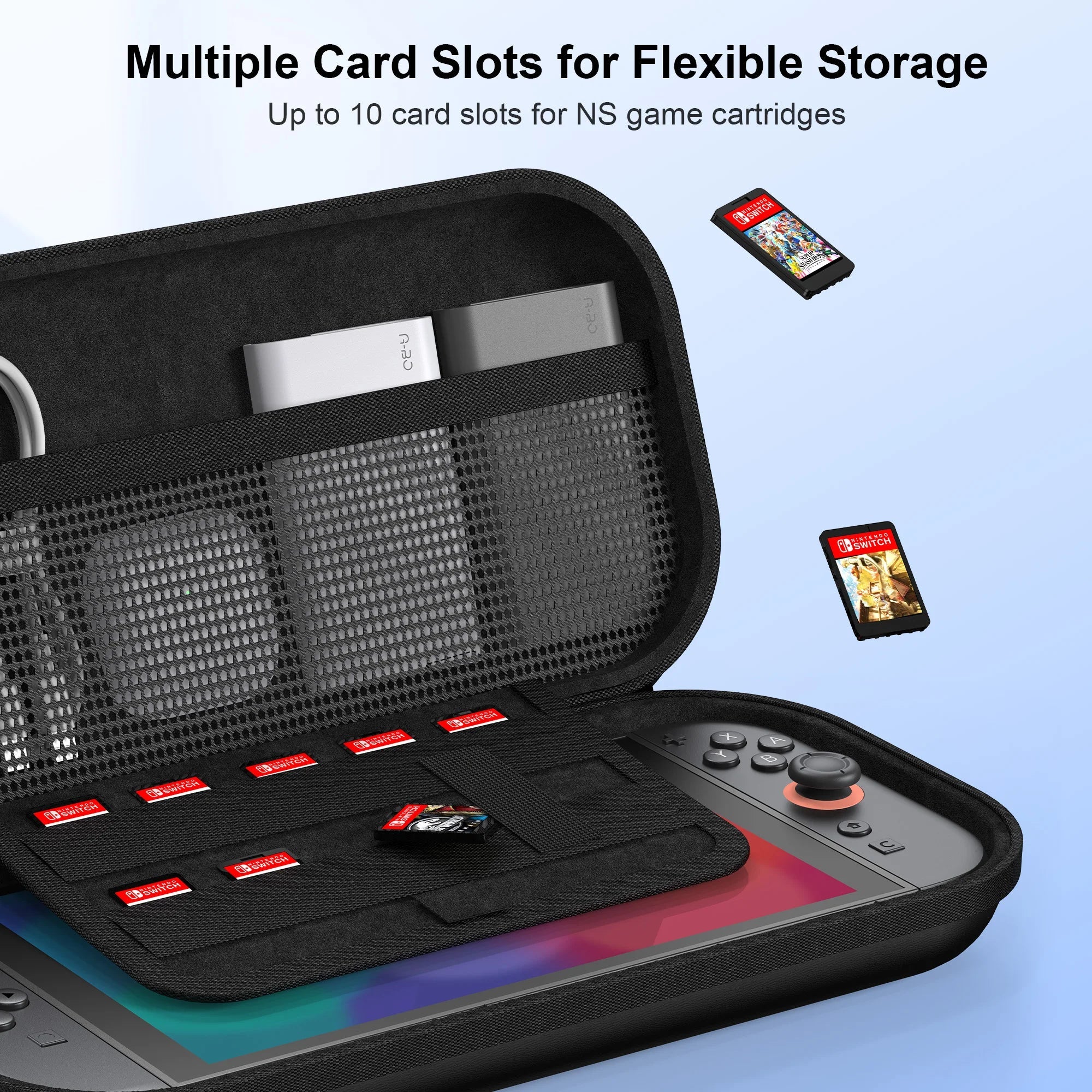 Portable Game controller Storage Bag for Nintnedo Switch 2 Hard Carrying Case Shockproof PU Cover for Switch 2 Game Console