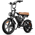 G60 E-Bike 1000W Adult Electric Bicycle 20” Fat Tire E-Bike 48V 15Ah Battery 45-55KM Range Dual Suspension 31MPH