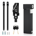RIDERACE Foldable Bicycle Lock Portable High Security Anti-Theft MTB Bike Scooter Electric E-Bike Road Cycling Chain Locks