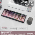 M96 Wireless Keyboard and Mouse Set, Bluetooth&2.4G, Smart Screen, 96 Keys, RGB, Silent Keyboard Mouse Combo