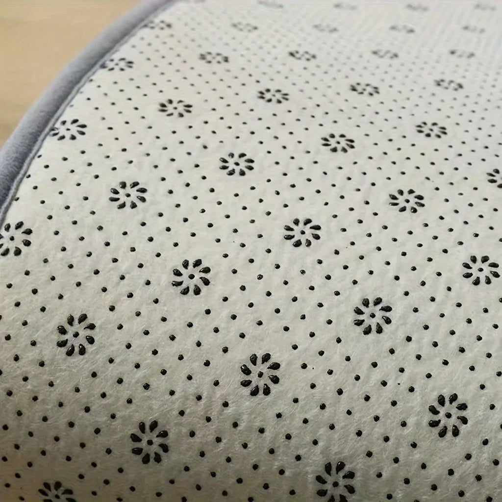 Thickened solid color bathroom non-slip floor mat shower room door absorbent foot mat square long hair toilet mat