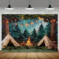 1 Photography Camping Background - Forest Scene Party Background with