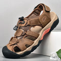 Summer Men's Shoes 2023 New Casual Sandals Outdoor Walking Anti-slip Beach Sports Shoes Platform Sandals Leather Slipper Man
