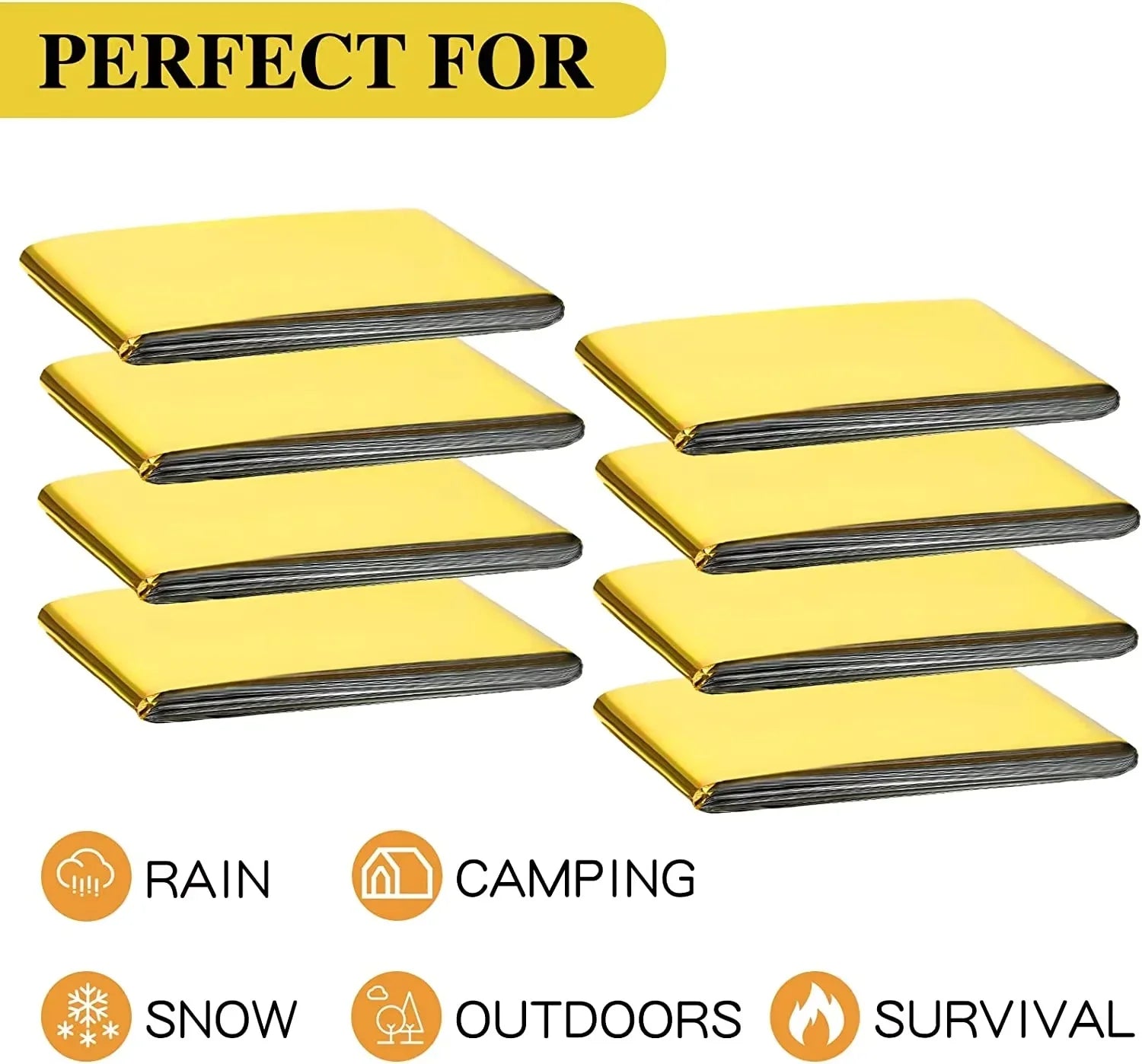 Camping, hiking, first aid blanket, hiking, anti heat equipment, portable aluminum film life blanket,