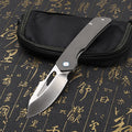 Folding Knife M390 Steel Titanium Alloy Handle Outdoor Survival Camping Portable EDC Collection Tool for Play