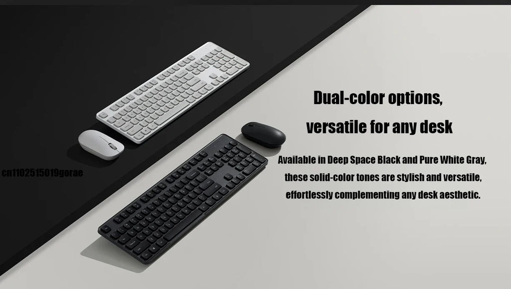 Xiaomi Wireless Keyboard and Mouse Set 3 2.4G Wireless Slim and Quiet Business Office Use Plug and Play