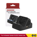 2026 NEW For Switch OLED Console For NS Switch Portable Multifunction TV Projector Charging Dock With Cooling Fan USB 3.0 Port