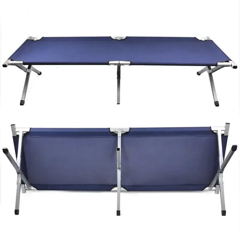 for Single Person Folding Camping Cot Bed Durable Metal Reclining Portable Foldable Camp Beds Factory Wholesale for Sale