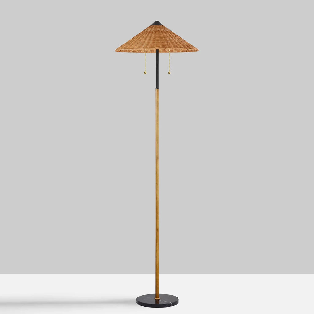 68 inch Floor Lamp Minimalist Rattan lampshade traditional style Lamp Hotel Guest Room Living Room Study Bedroom Bedside Decorative Lighting Lamps Indoor Lighting Shiping from USA