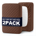 2Pcs,Buy One Selected Color Get One Random Free Quilted Waterproof Mattress Cover, Comfortable Stain & Wrinkle Resistant