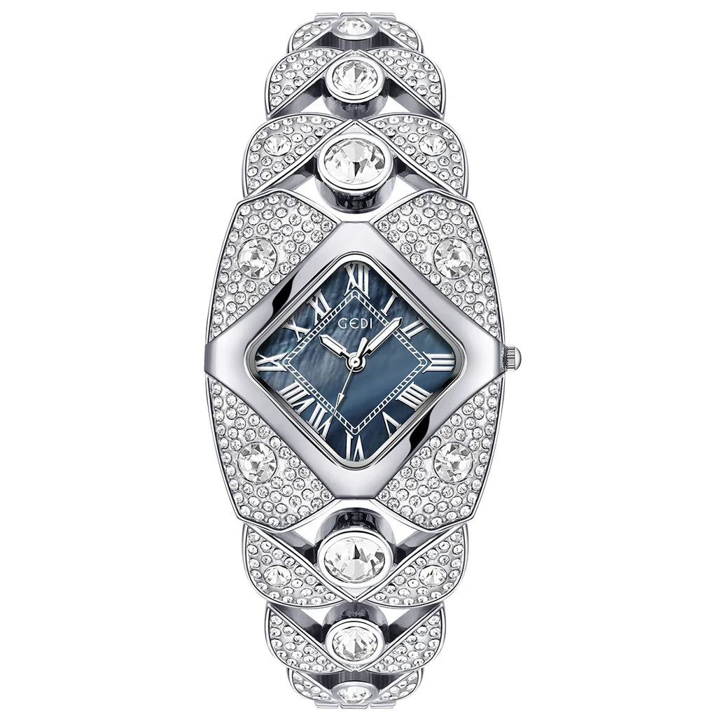 2026 New Women Watch Light Luxury Brand Diamond Inlaid Bracelet Watches Waterproof Ladies Fashion Quartz Clock Wristwatch Gift