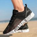 Summer Lightweight Flat Sports Shoes for Men's Outdoor New Style Mesh Casual Men's Shoes Breathable Upstream Shoes Large Size