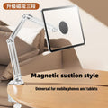 Magnetic Tablet Stand Holder for Desk, Adjustable Tablet Stand with Clamp Mount, 360° Rotation Aluminum Tablet Stand Compatible