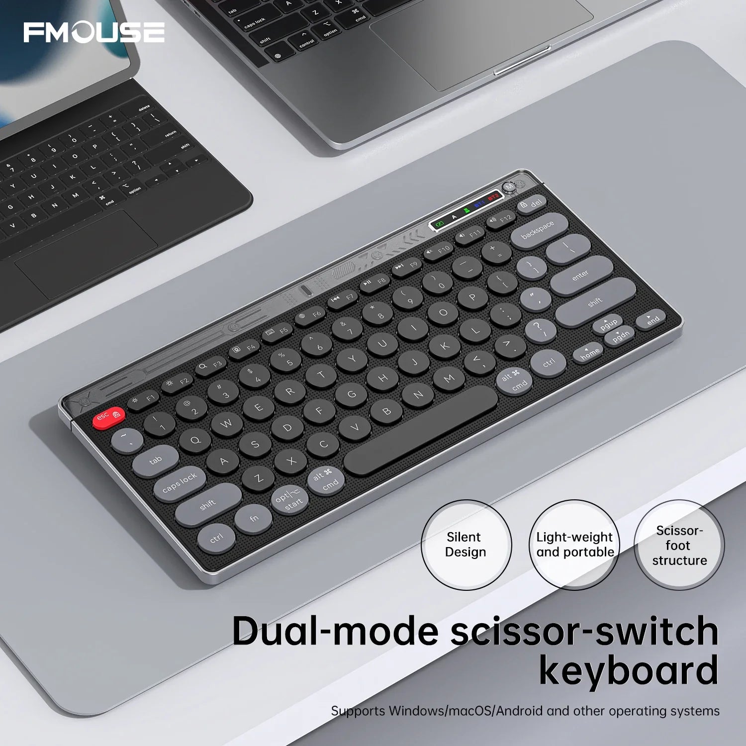 Bluetooth Wireless Keyboard Mouse Set Laptop Silent Button Charging Portable Mini Wireless Keyboard Office Typing