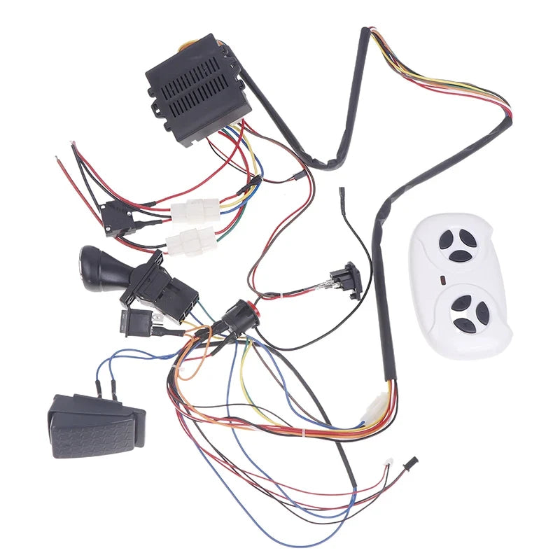 Children Electric Car DIY Modified Wires and Switch Kit with 2.4g
