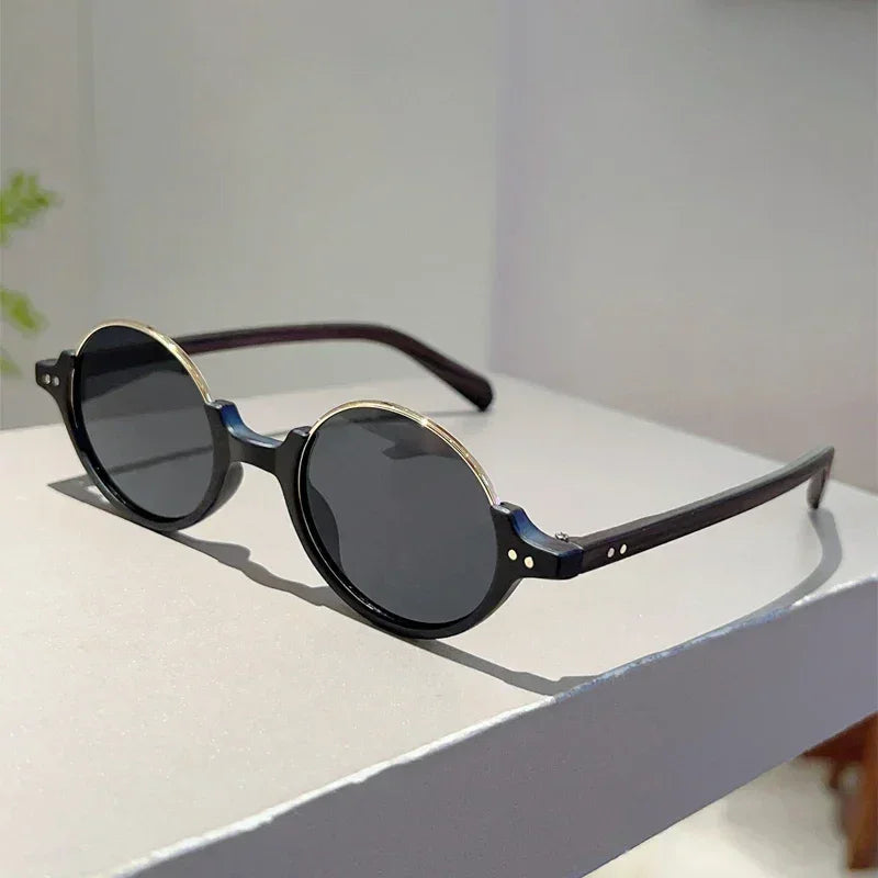 KAMMPT Vintage Oval Sunglasses Men 2024 New in Retro Outdoor Casual Sun Glasses Women Stylish Luxury Brand Design Decor Shades