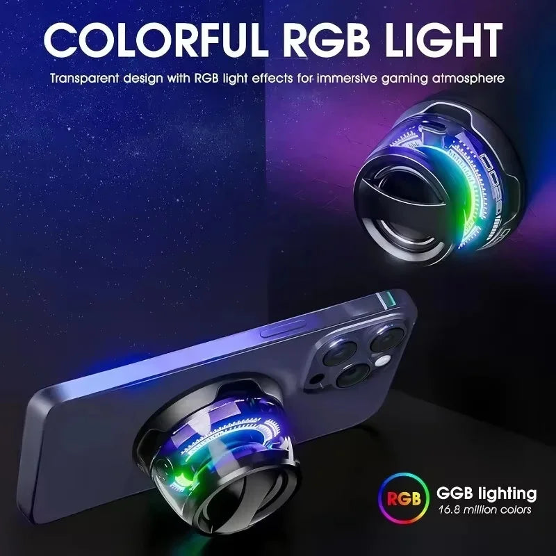 Bluetooth Wireless Mini Speaker Magnetic RGB Light Portable Sound Box BT5.3 Phone Holder Set For iPhone/Xiaomi/Huawei/PC/MacBook