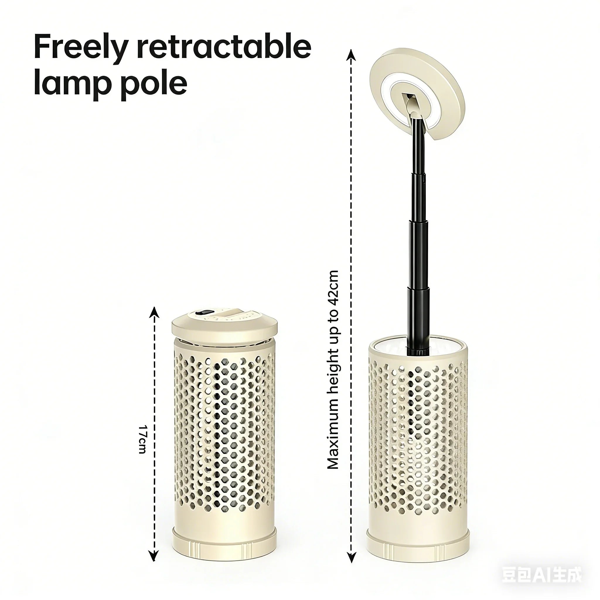 Portable Camping Lantern,Warm/Cool White,Type-C Charge,Battery Display,Retractable, 180° Rotatable,Hook,Camping/Fishing/Outdoor