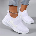 Spring new women's sports shoes, fashionable, breathable, lightweight, non-slip, wear-resistant, casual sports shoes, flat shoes