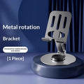 New model of portable, rotatable, foldable, all-metal tablet stand for tablets and phones under 9 inches, perfect for lazy users
