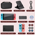 Nintend Switch pouch Kit For NS Switch with Protective Case Cover for Console & J-Con, Screen Protector, Adjustable Stand
