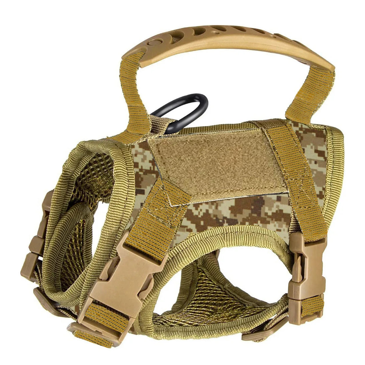 Tactical Cat Harness For Walking Escape Proof Adjustable Pet Vest Harness Soft Mesh With Control Handle For Large Cat Small Dog