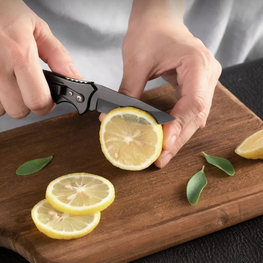 Folding knife Stainless steel High-hardness Pocket knife Outdoor Fishing knife Survival knife for Men