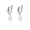Circle Earrings For Women Vintage Punk Round Baroque Pearl Earrings Stainless Steel Circle Ear Clip Women Jewelry Gift Mujer